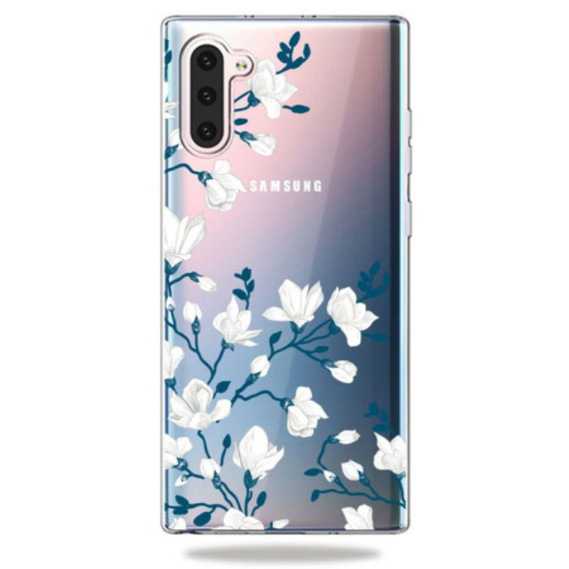 Handyhülle Für Samsung Galaxy Note 10 Weiße Blumen