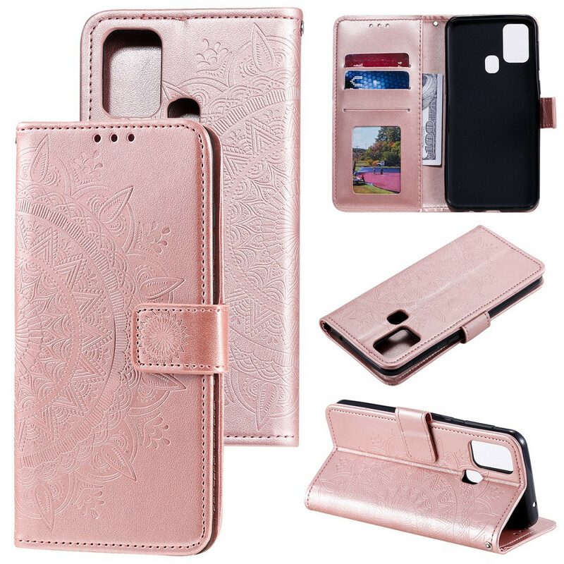 Flip Case Für Samsung Galaxy M31 Sonnenmandala