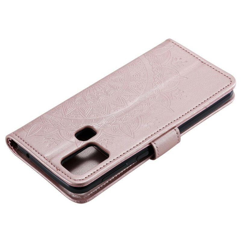 Flip Case Für Samsung Galaxy M31 Sonnenmandala