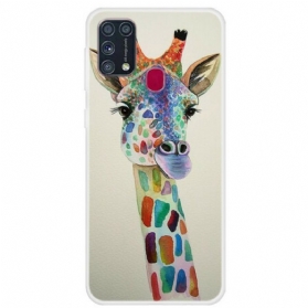 Hülle Für Samsung Galaxy M31 Bunte Giraffe