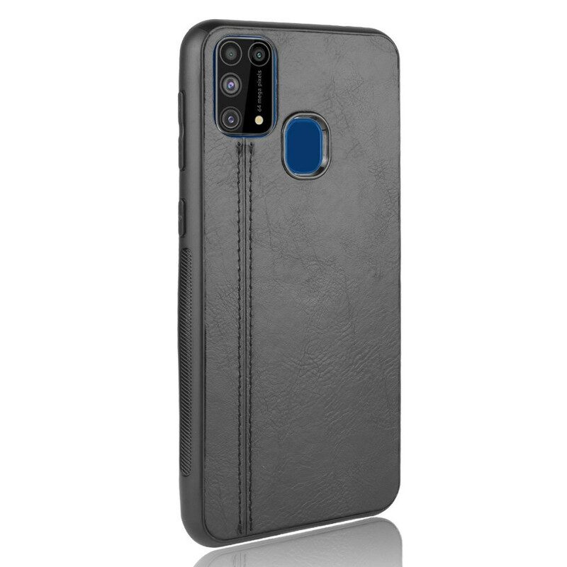 Hülle Für Samsung Galaxy M31 Couture-ledereffekt