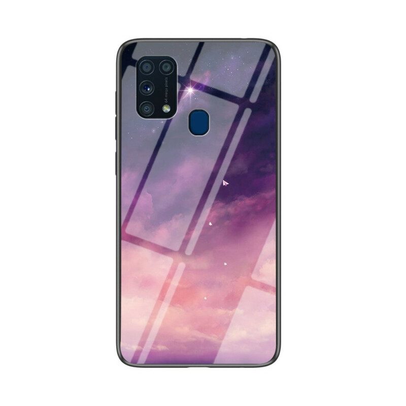 Hülle Für Samsung Galaxy M31 Schönheitsgehärtetes Glas