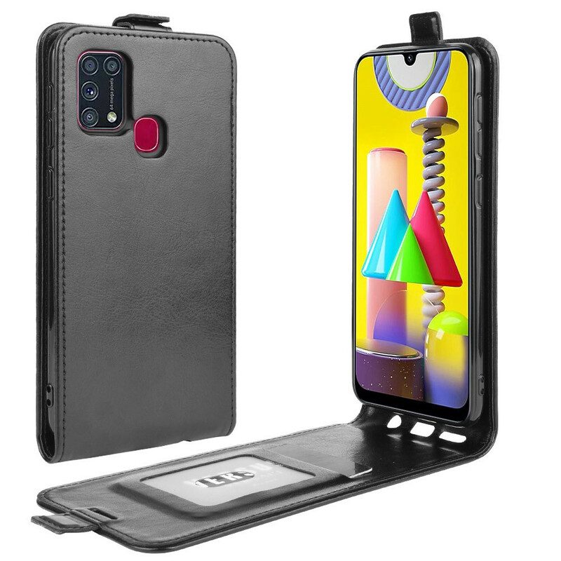 Lederhüllen Für Samsung Galaxy M31 Flip Case Faltender Ledereffekt