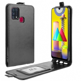 Lederhüllen Für Samsung Galaxy M31 Flip Case Faltender Ledereffekt