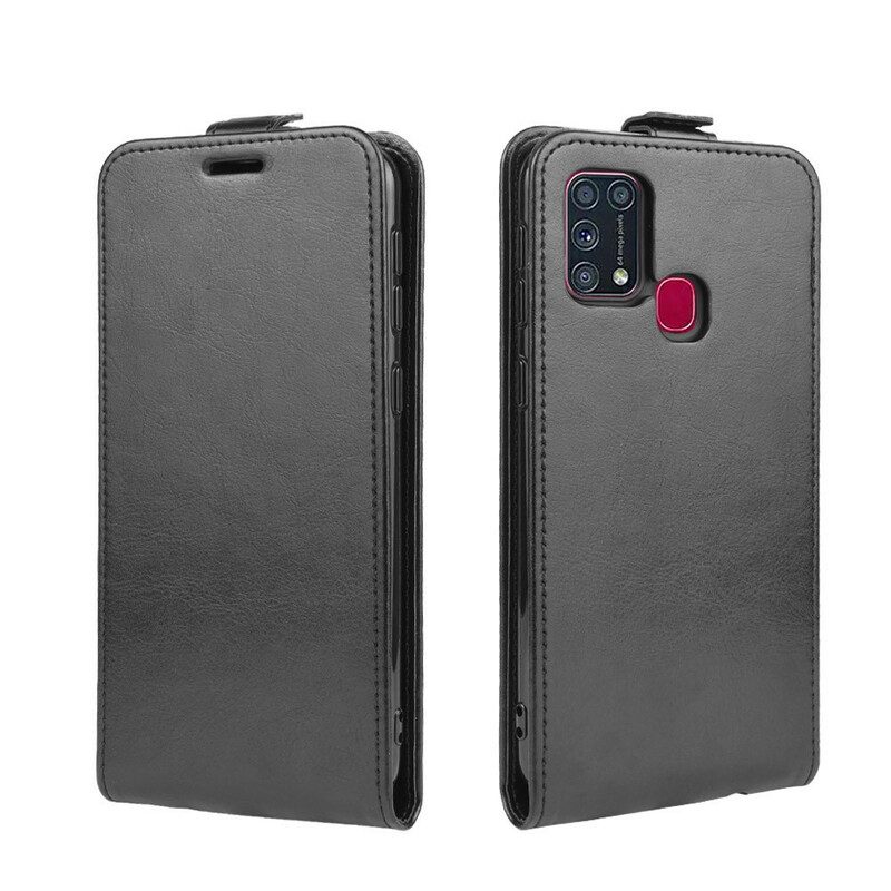 Lederhüllen Für Samsung Galaxy M31 Flip Case Faltender Ledereffekt