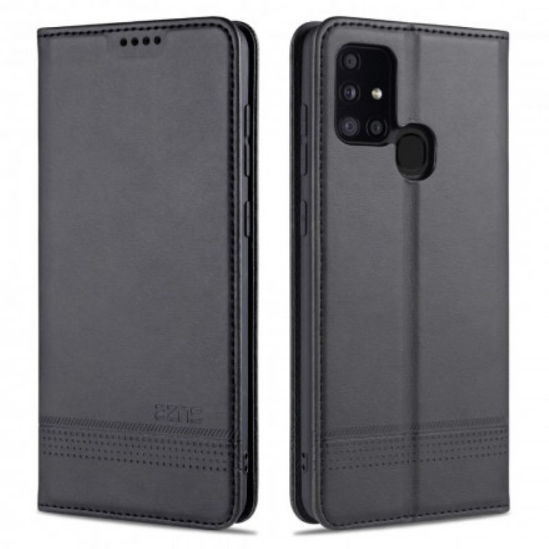 Schutzhülle Für Samsung Galaxy M31 Flip Case Azns Leder-styling