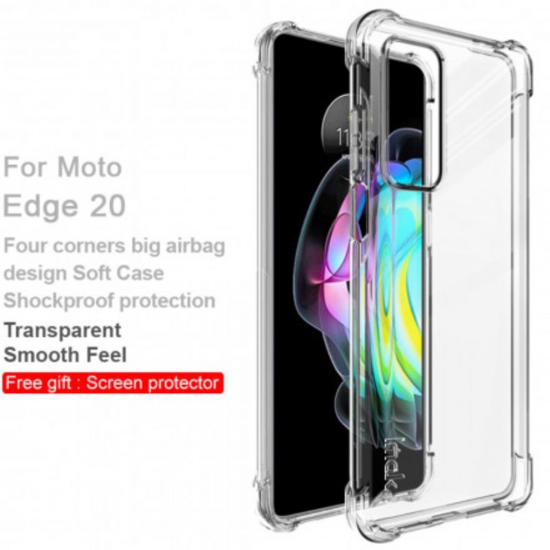 Hülle Für Motorola Edge 20 Transparent Mit Imak-siebfolie