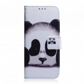 Lederhüllen Für Motorola Edge 20 Panda-gesicht