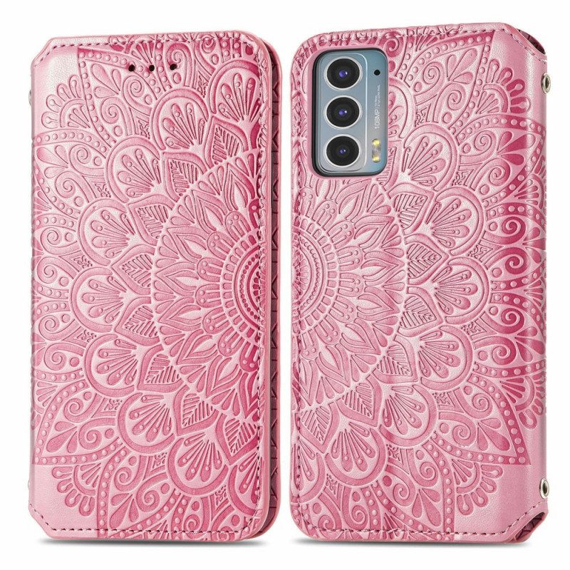 Schutzhülle Für Motorola Edge 20 Flip Case Mandala Umdrehen