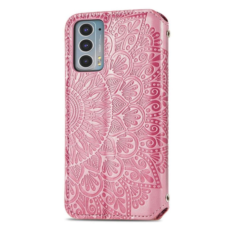 Schutzhülle Für Motorola Edge 20 Flip Case Mandala Umdrehen