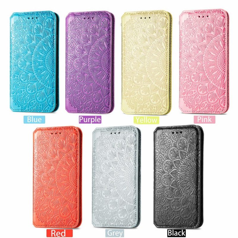 Schutzhülle Für Motorola Edge 20 Flip Case Mandala Umdrehen