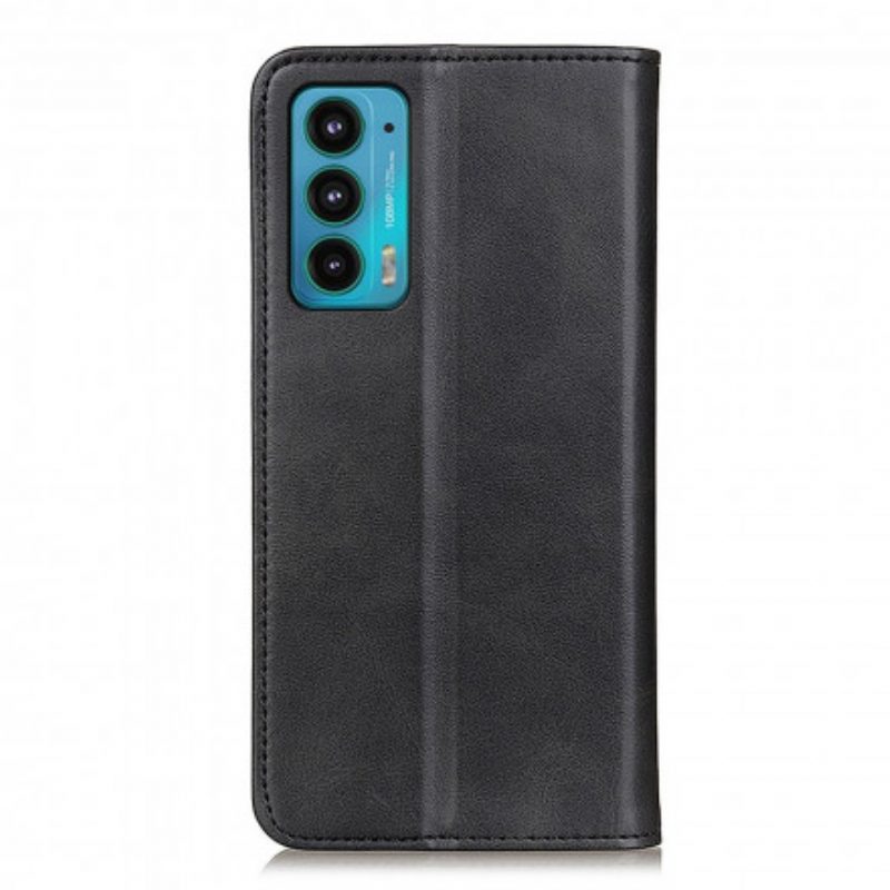 Schutzhülle Für Motorola Edge 20 Flip Case Spaltleder-design