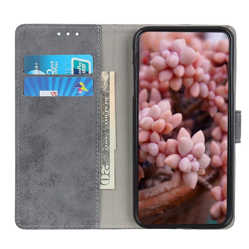 Flip Case Für Huawei Nova 8i Vintage-ledereffekt