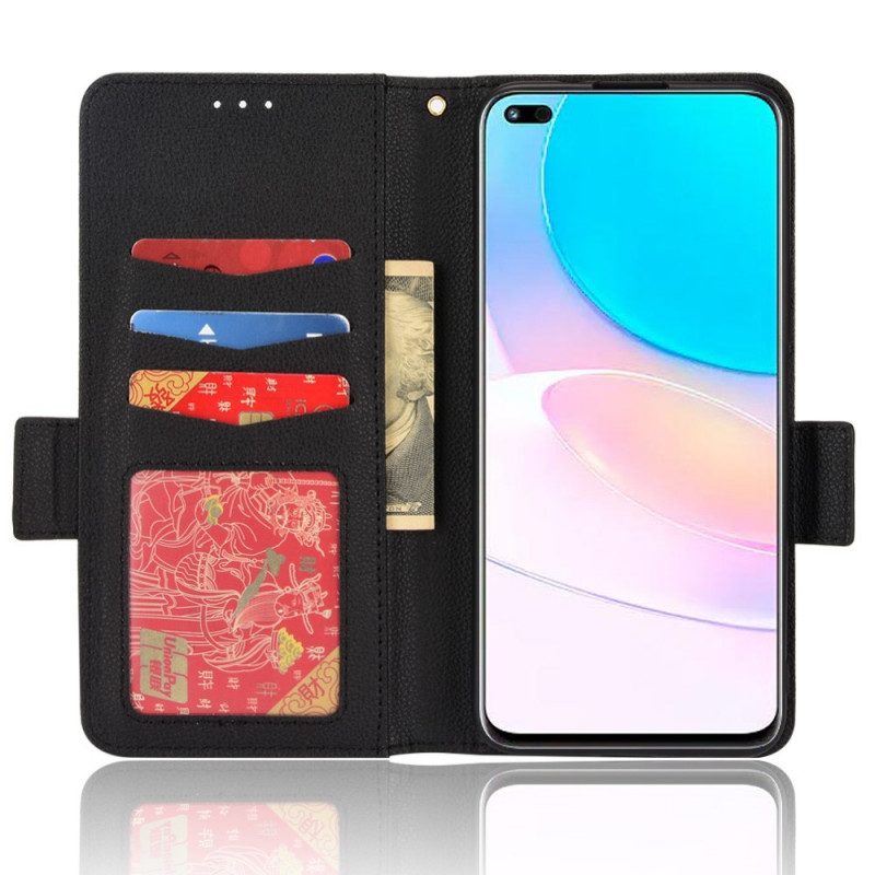 Lederhüllen Für Huawei Nova 8i Flip Case Klappe Double Litchi Neue Farben