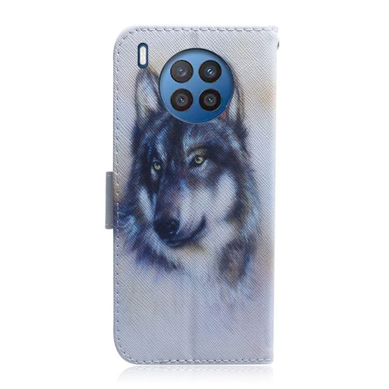 Lederhüllen Für Huawei Nova 8i Hunde-look