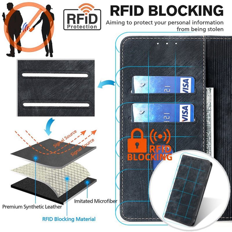 Flip Case Samsung Galaxy A15 5g Rfid-blockierende Geldbörse