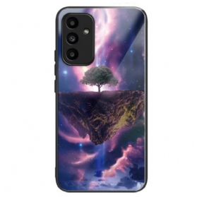 Hülle Für Samsung Galaxy A15 5g Aurora Night Gehärtetes Glas