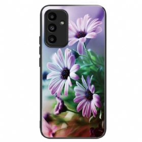 Hülle Samsung Galaxy A15 5g Chrysanthemen Aus Gehärtetem Glas