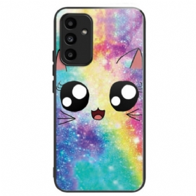 Hülle Samsung Galaxy A15 5g Handyhülle Galaxy Cat Gehärtetes Glas