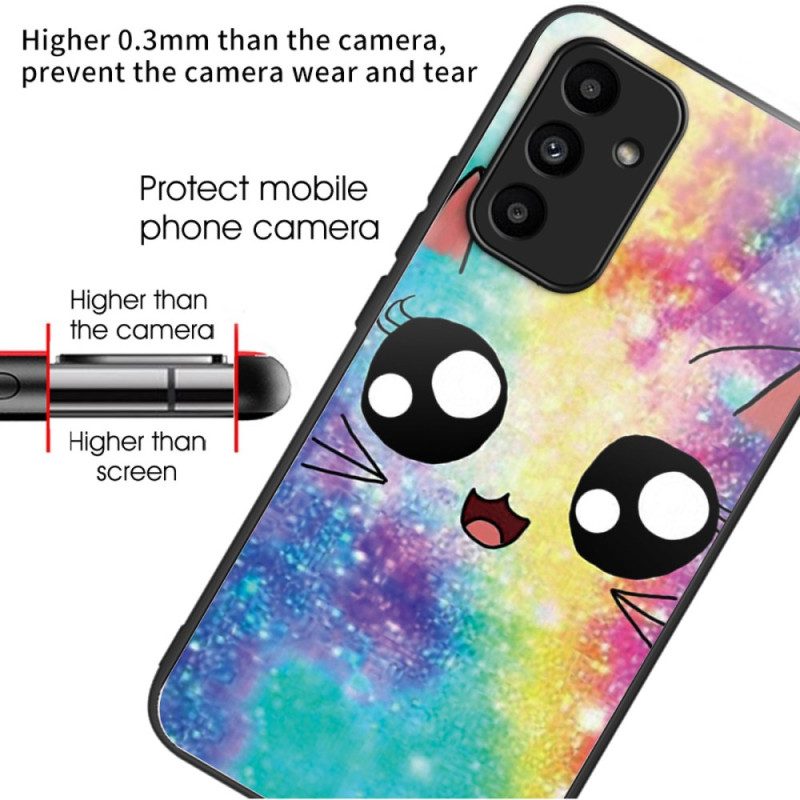 Hülle Samsung Galaxy A15 5g Handyhülle Galaxy Cat Gehärtetes Glas