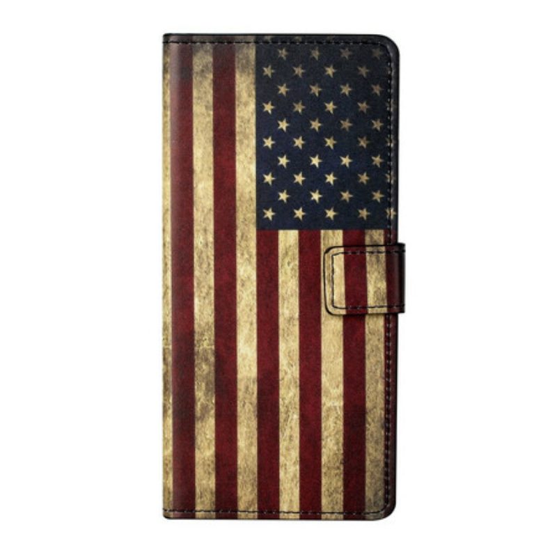 Flip Case Für Xiaomi Redmi Note 9 Pro 5G Amerikanische Flagge