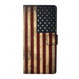 Flip Case Für Xiaomi Redmi Note 9 Pro 5G Amerikanische Flagge