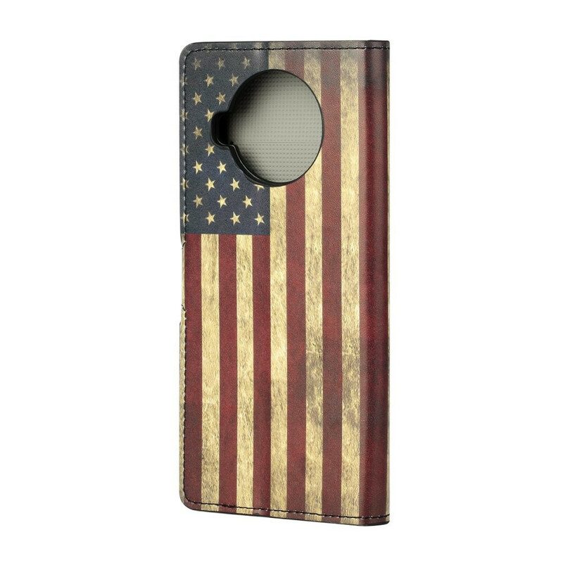 Flip Case Für Xiaomi Redmi Note 9 Pro 5G Amerikanische Flagge