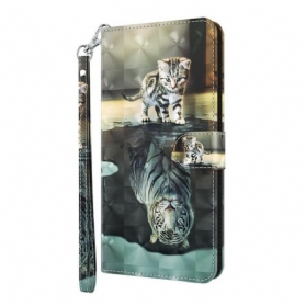 Flip Case Für Xiaomi Redmi Note 9 Pro 5G Ernest Der Tiger