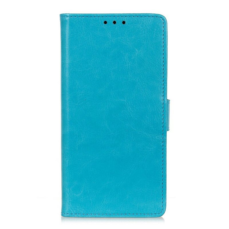 Flip Case Für Xiaomi Redmi Note 9 Pro 5G Glänzender Ledereffekt