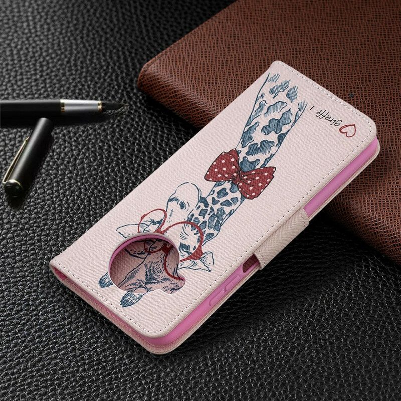 Flip Case Für Xiaomi Redmi Note 9 Pro 5G Kluge Giraffe