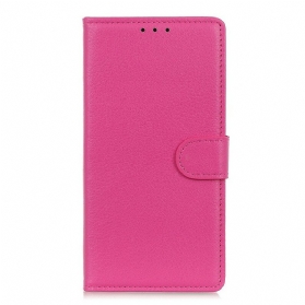 Flip Case Für Xiaomi Redmi Note 9 Pro 5G Litschi-ledereffekt