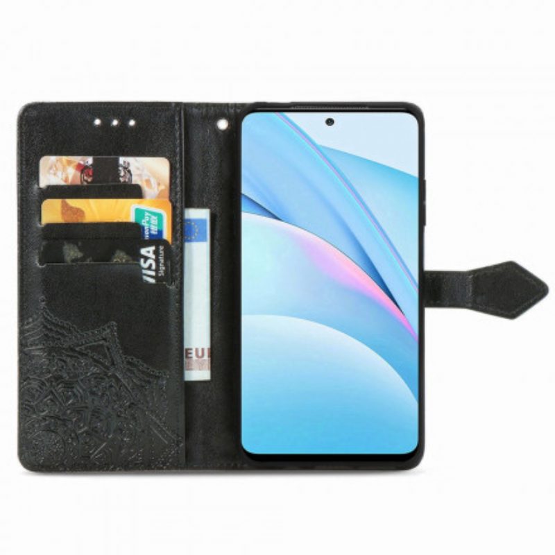 Flip Case Für Xiaomi Redmi Note 9 Pro 5G Mandala-mittelalter