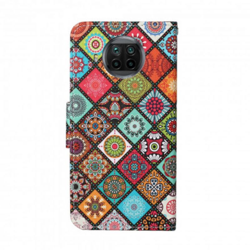 Flip Case Für Xiaomi Redmi Note 9 Pro 5G Mandala-quilt