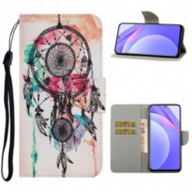 Flip Case Für Xiaomi Redmi Note 9 Pro 5G Traumfänger-aquarell