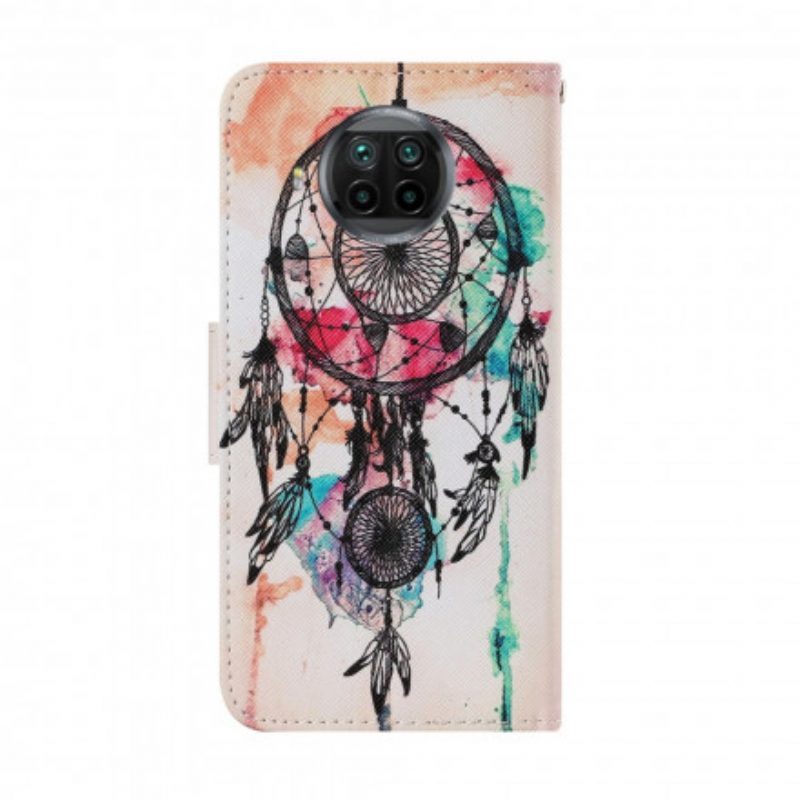 Flip Case Für Xiaomi Redmi Note 9 Pro 5G Traumfänger-aquarell