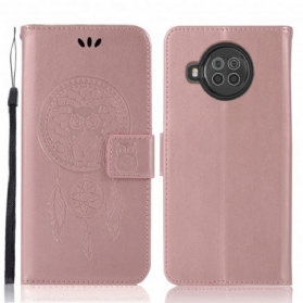 Flip Case Für Xiaomi Redmi Note 9 Pro 5G Traumfänger-eule In Lederoptik