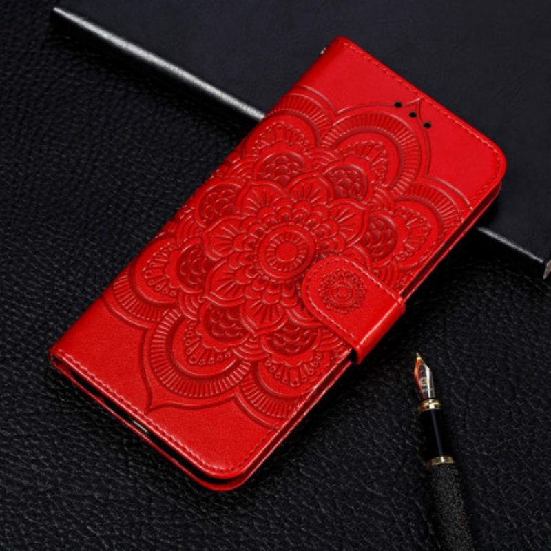 Flip Case Für Xiaomi Redmi Note 9 Pro 5G Vollständiges Mandala