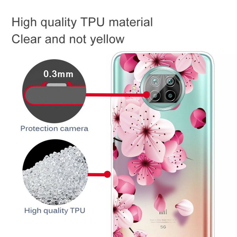 Handyhülle Für Xiaomi Redmi Note 9 Pro 5G Kleine Rosa Blumen