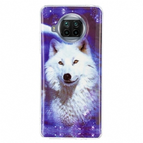 Hülle Für Xiaomi Redmi Note 9 Pro 5G Fluoreszierende Wolf-serie