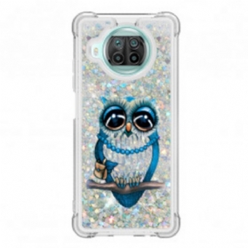 Hülle Für Xiaomi Redmi Note 9 Pro 5G Miss Owl Pailletten