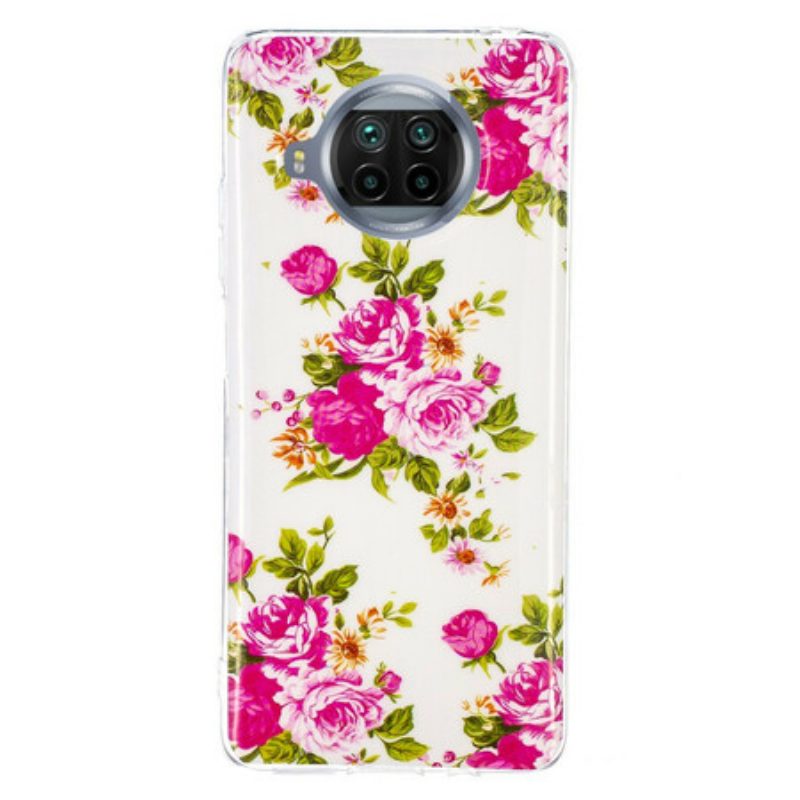 Hülle Für Xiaomi Redmi Note 9 Pro 5G Neon-liberty-blumen