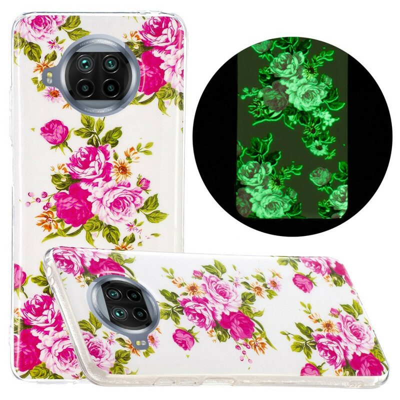 Hülle Für Xiaomi Redmi Note 9 Pro 5G Neon-liberty-blumen