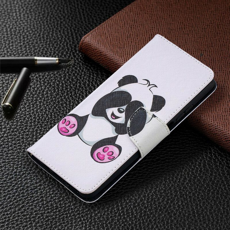 Lederhüllen Für Xiaomi Redmi Note 9 Pro 5G Panda-spaß