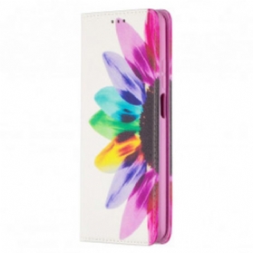 Schutzhülle Für Xiaomi Redmi Note 9 Pro 5G Flip Case Aquarellblume