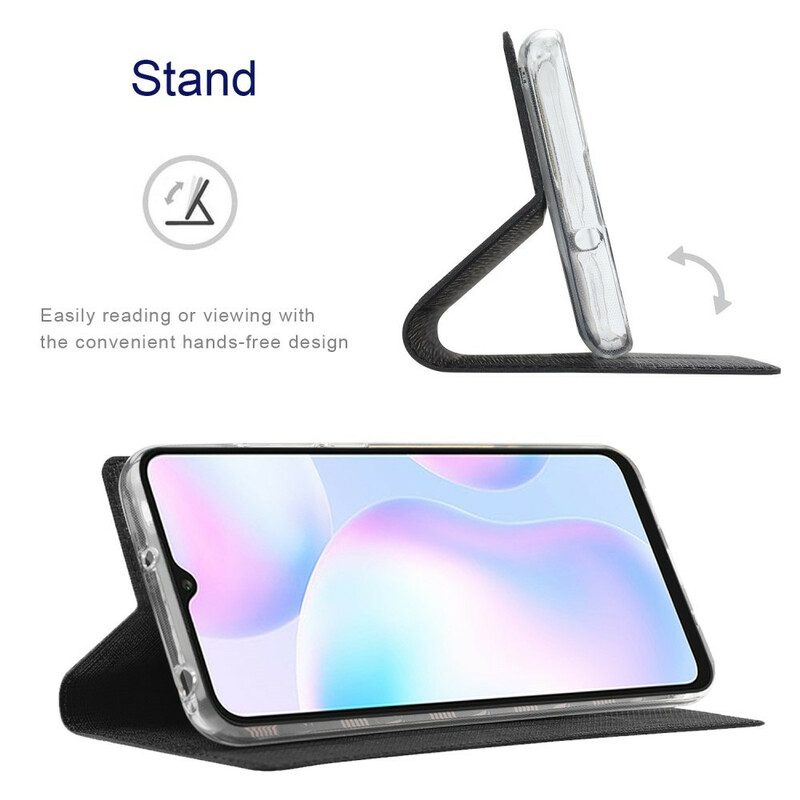 Schutzhülle Für Xiaomi Redmi Note 9 Pro 5G Flip Case Strukturiertes Vili Dmx