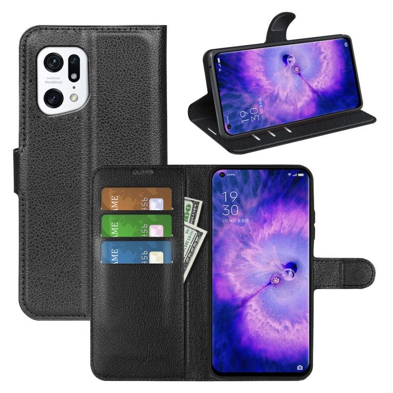 Flip Case Für Oppo Find X5 Klassisch