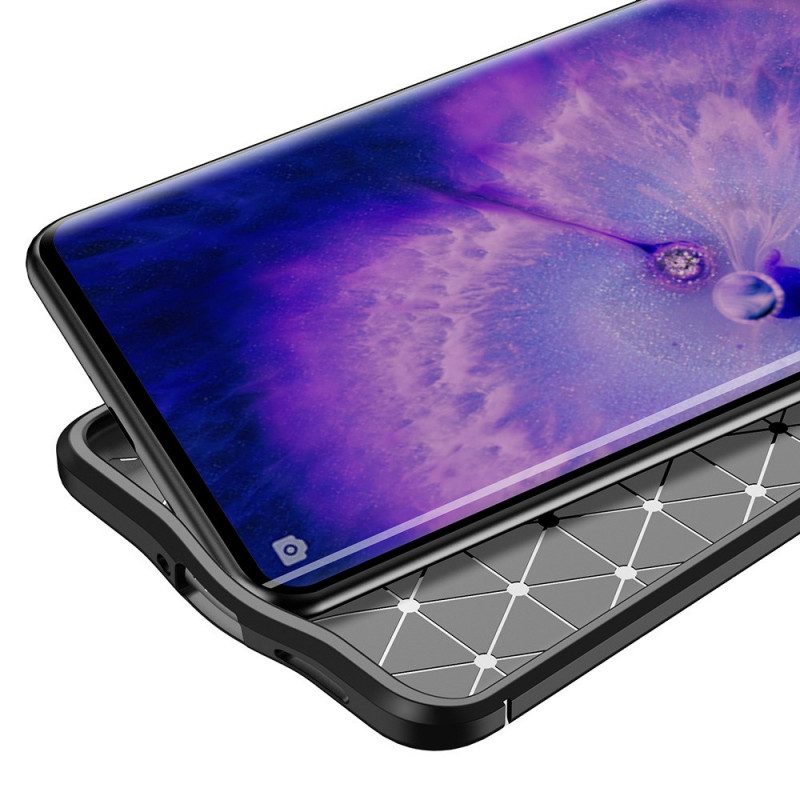 Hülle Für Oppo Find X5 Litschi-doppellinie In Lederoptik