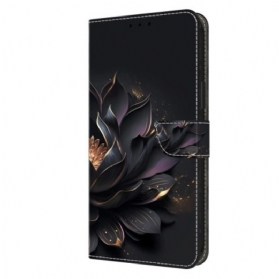 Lederhüllen Für Honor X9b / Magic 6 Lite Lila Lotus