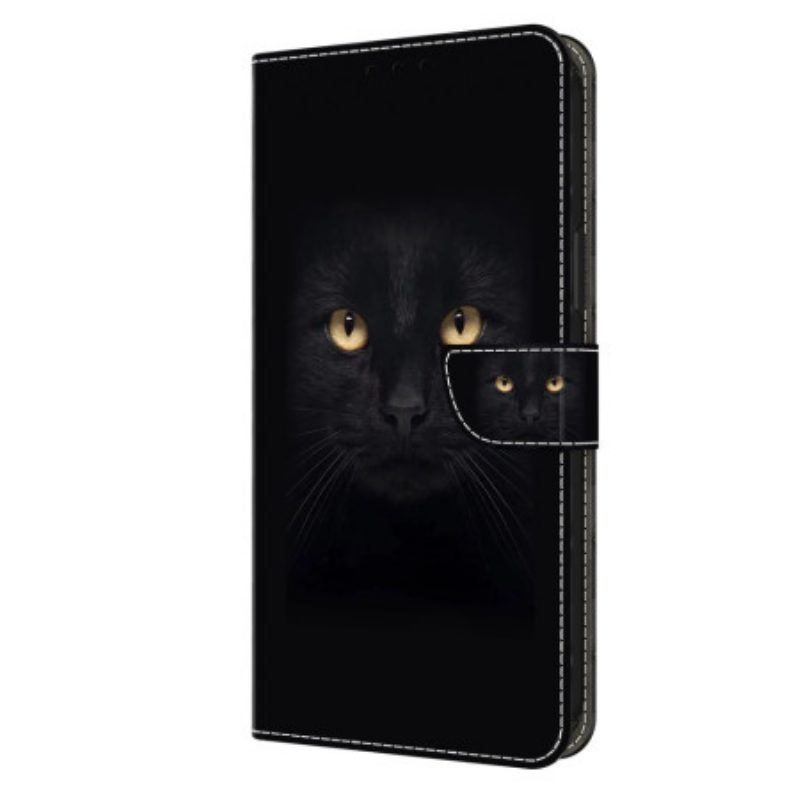 Lederhüllen Für Honor X9b / Magic 6 Lite Schwarze Katze