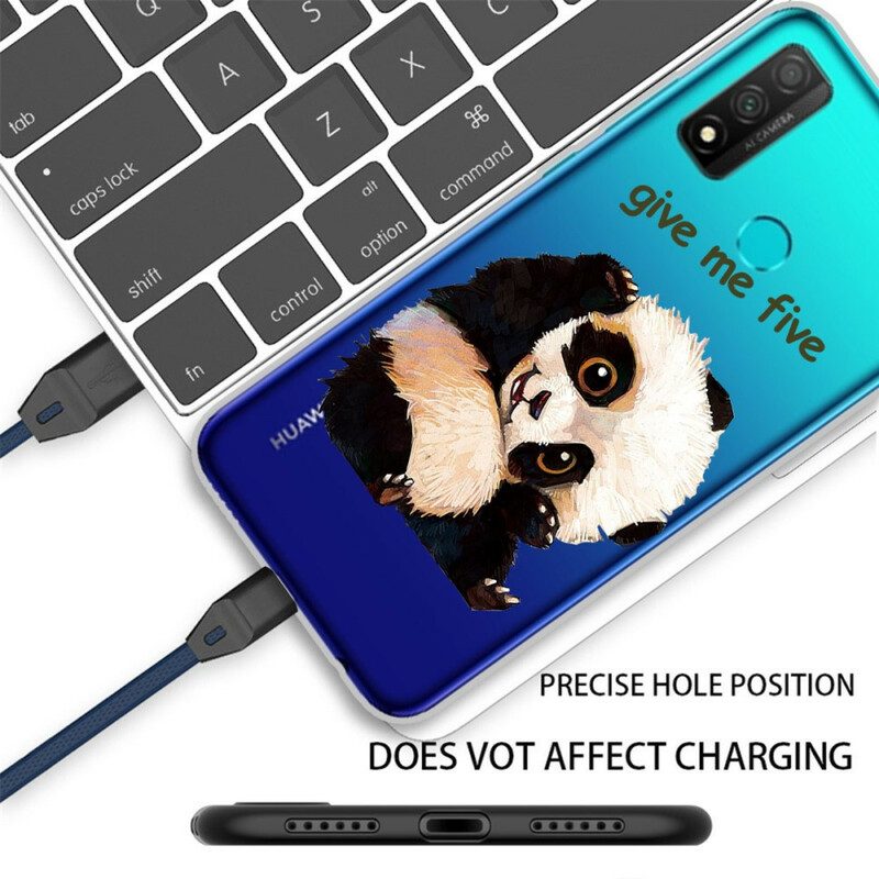 Hülle Für Huawei P Smart 2020 Nahtloser Panda. Gib Mir Fünf